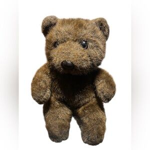 Vintage 1985 Ganz Bros Brown Teddy Bear Plush 11” Stuffed Animal Soft Toy